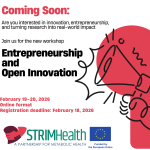 Entrepreneurship and Open Innovation Workshops – Register by 18 February 2026!